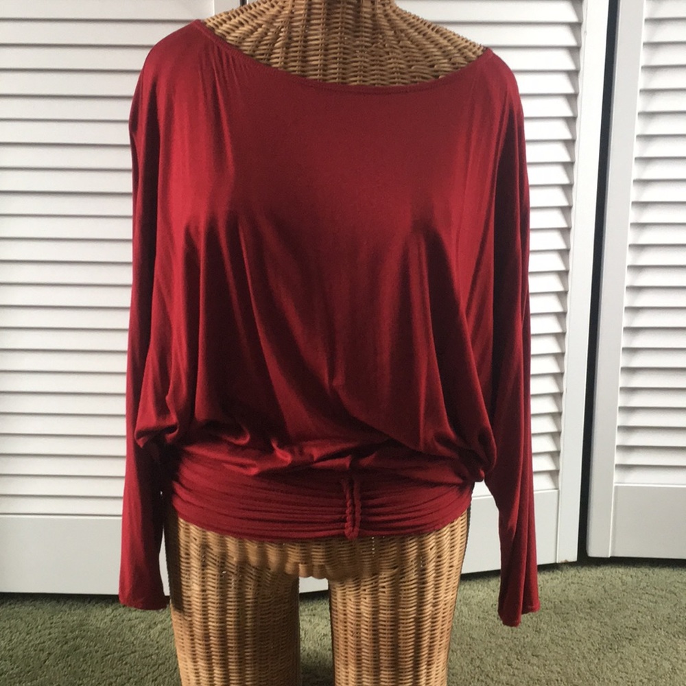 Max Studio Deep red top